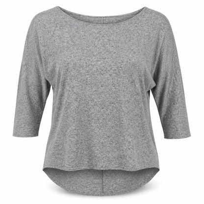 Womens UK Size 10 Topshop Grey Basic T-Shirt