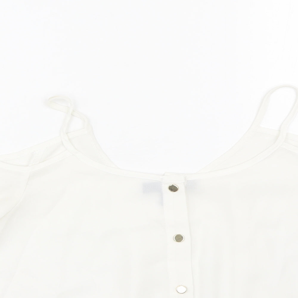 Atmosphere Womens White   Basic Tank Size 6