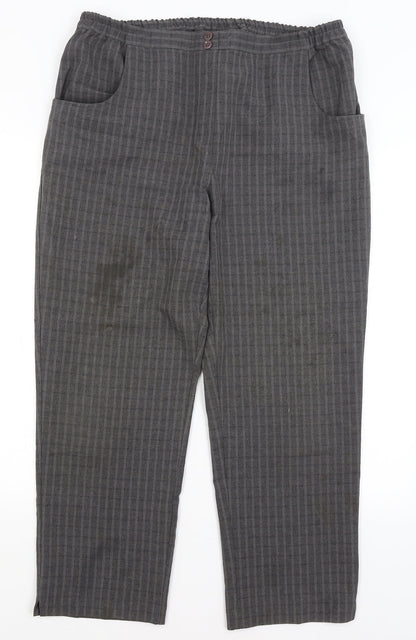 Womens UK Size 16 Special Collection Regular Fit  Grey Trousers