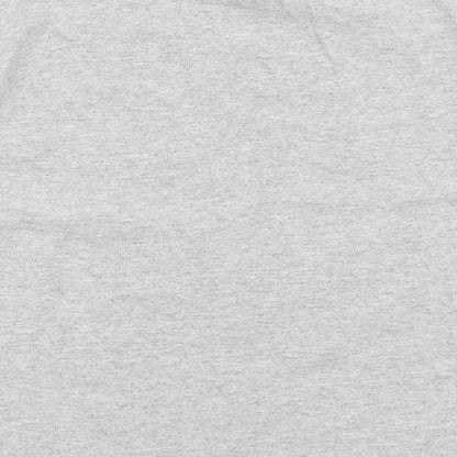 Womens UK Size M Miss Selfridge Grey Cropped T-Shirt