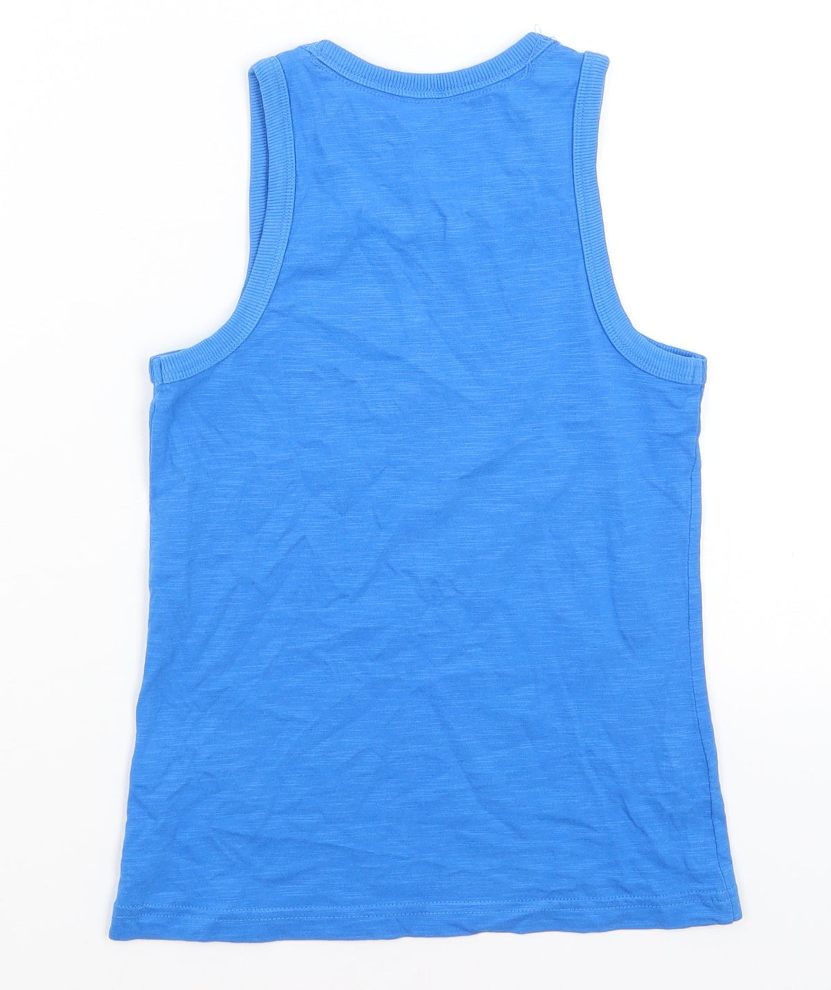 Back view of Marks & Spencer boys’ blue basic tank, size 6-7, years