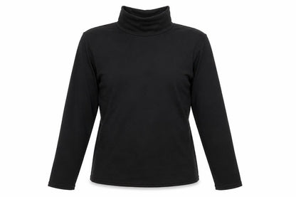 Front view of Boxin women’s black basic t-shirt, size M