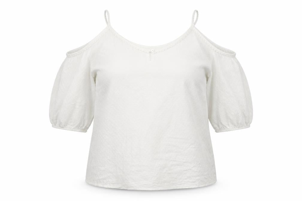 Womens UK Size 12 Bonmarche White Basic Blouse