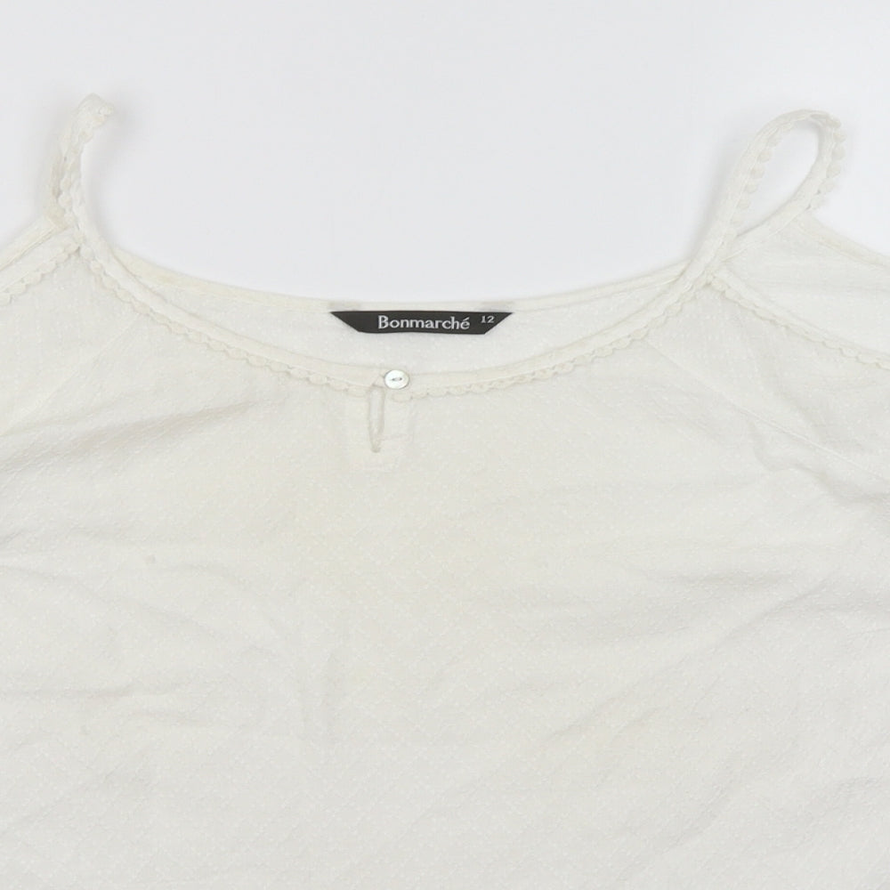 Bonmarche Womens White   Basic Blouse Size 12