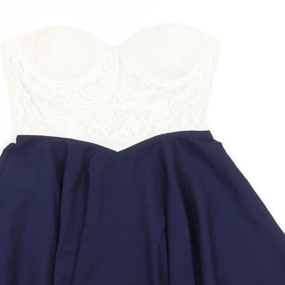 Club L Womens Blue   Bodycon  Size 10