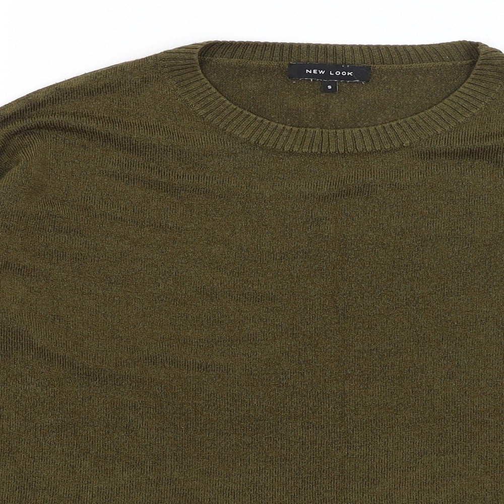 Womens UK Size S New Look Green Pullover Jumper