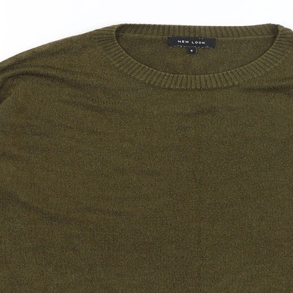 Womens UK Size S New Look Green Pullover Jumper
