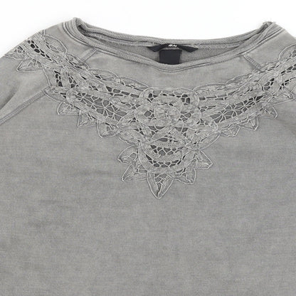 Womens UK Size M H&M Grey Pullover Jumper