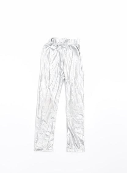Sheecute Girls Silver   Carrot Trousers Size 3 Years - leggings