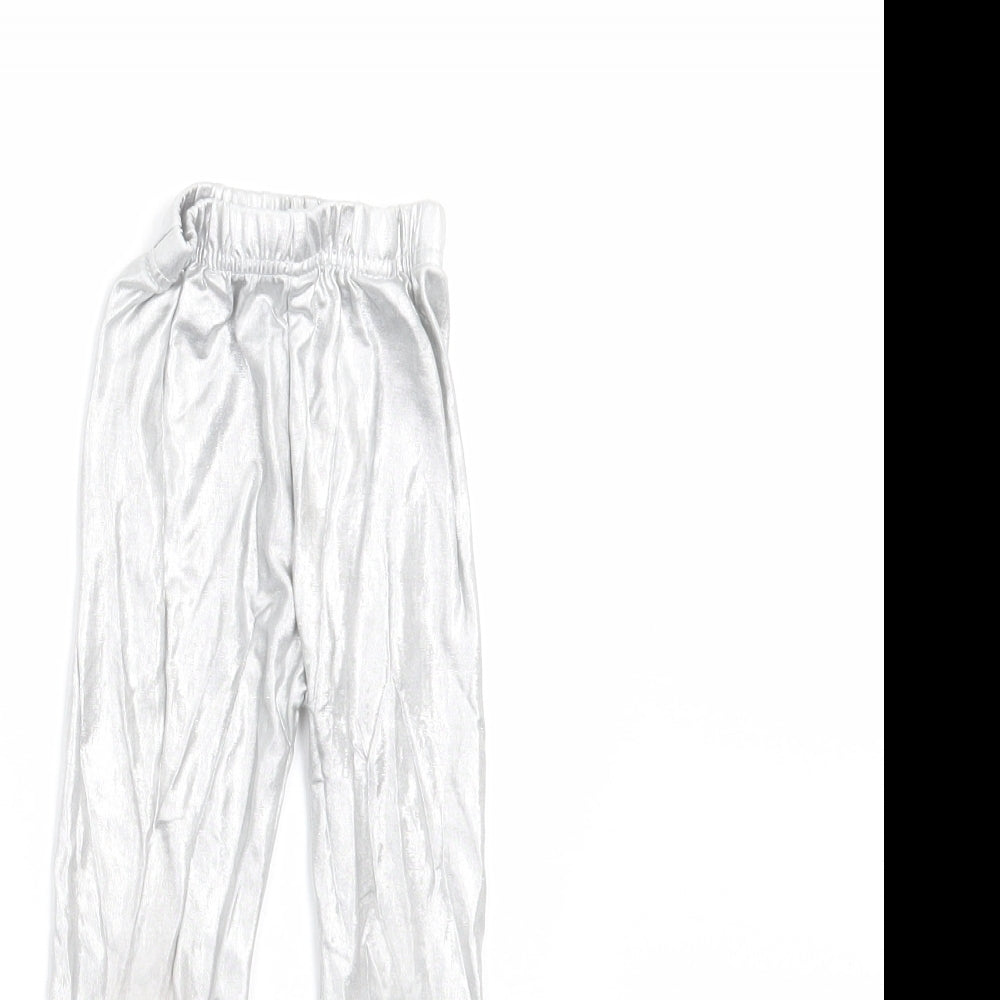 Sheecute Girls Silver   Carrot Trousers Size 3 Years - leggings