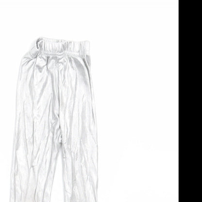 Sheecute Girls Silver   Carrot Trousers Size 3 Years - leggings