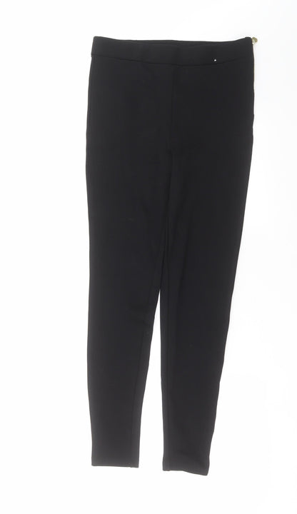 Womens UK Size 10 Papaya Extra-Slim Fit  Black Trousers