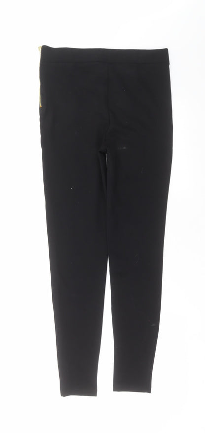 Womens UK Size 10 Papaya Extra-Slim Fit  Black Trousers