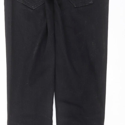 future generation Womens Black  Denim Straight Jeans Size 10 L31 in