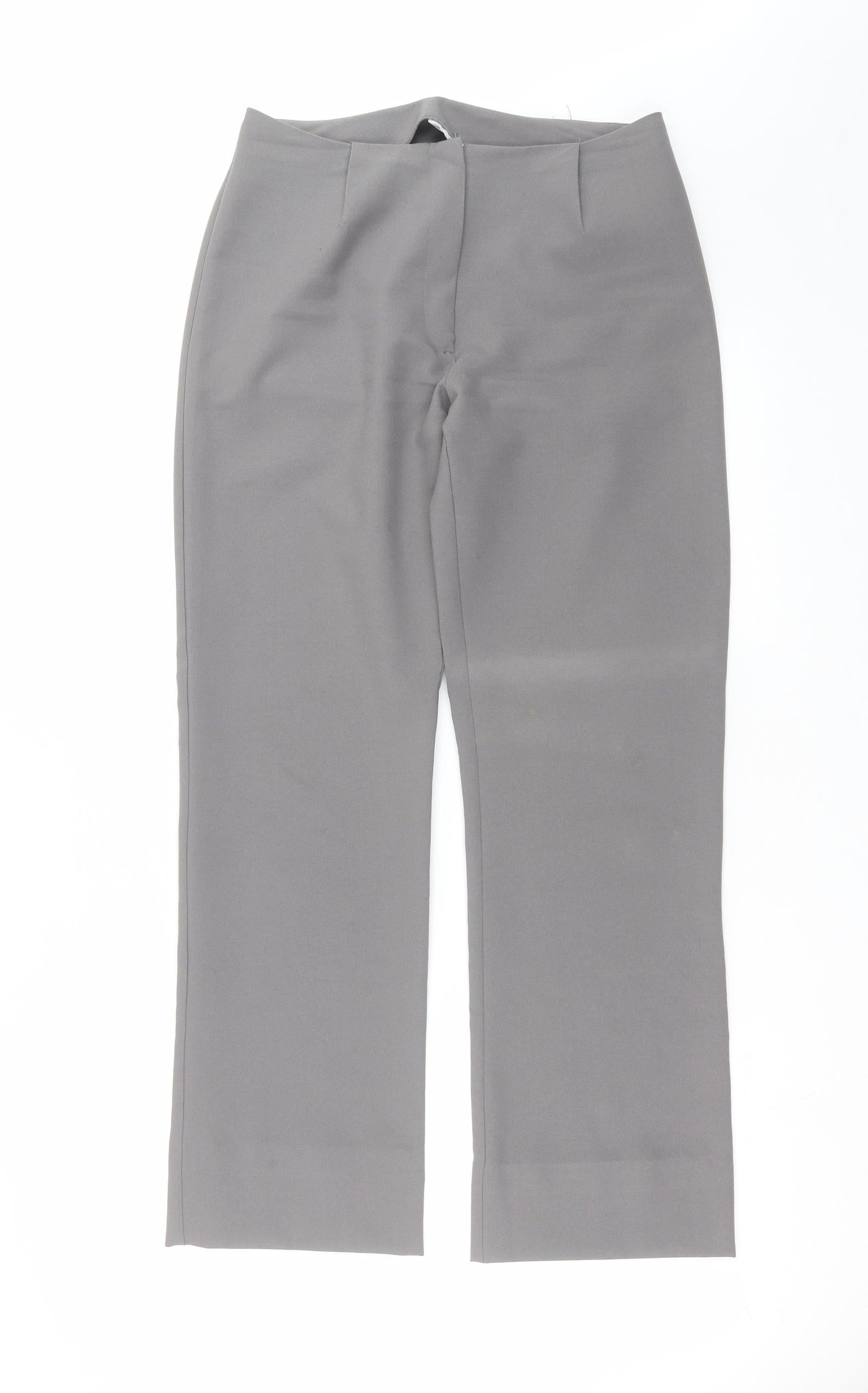 Womens UK Size 12 Preworn Regular Fit  Grey Trousers