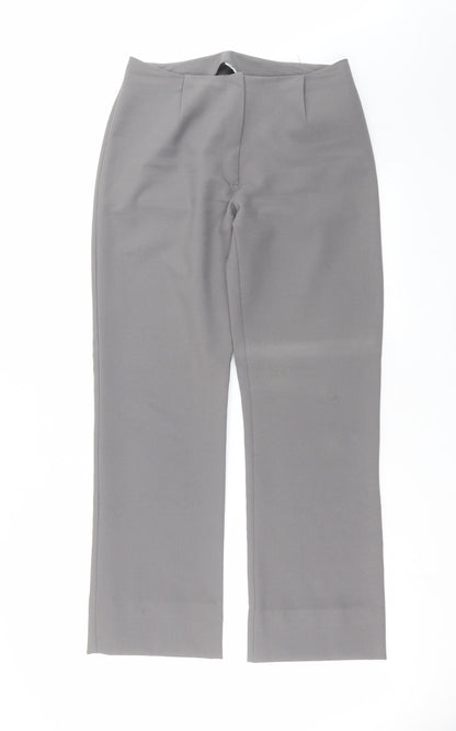 Womens UK Size 12 Preworn Regular Fit  Grey Trousers