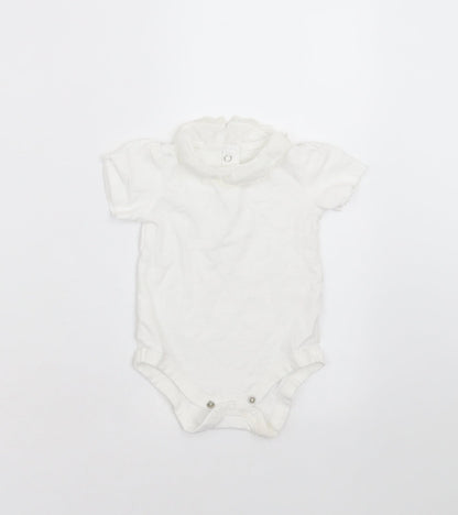 TU Baby White   Babygrow One-Piece Size 3-6 Months