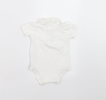 TU Baby White   Babygrow One-Piece Size 3-6 Months