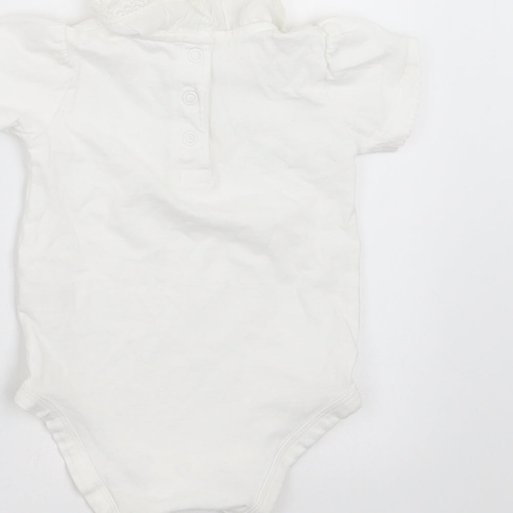 TU Baby White   Babygrow One-Piece Size 3-6 Months