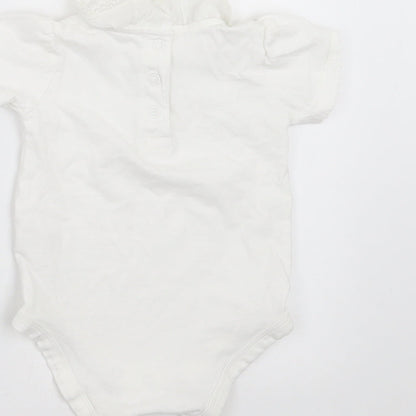 TU Baby White   Babygrow One-Piece Size 3-6 Months