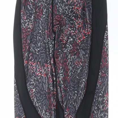 Crane Womens Black Geometric  Compression Leggings Size S L29 in