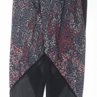 Crane Womens Black Geometric  Compression Leggings Size S L29 in