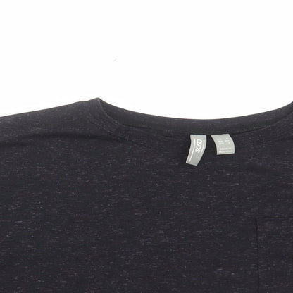 Womens UK Size 8 ASOS Black Cropped T-Shirt