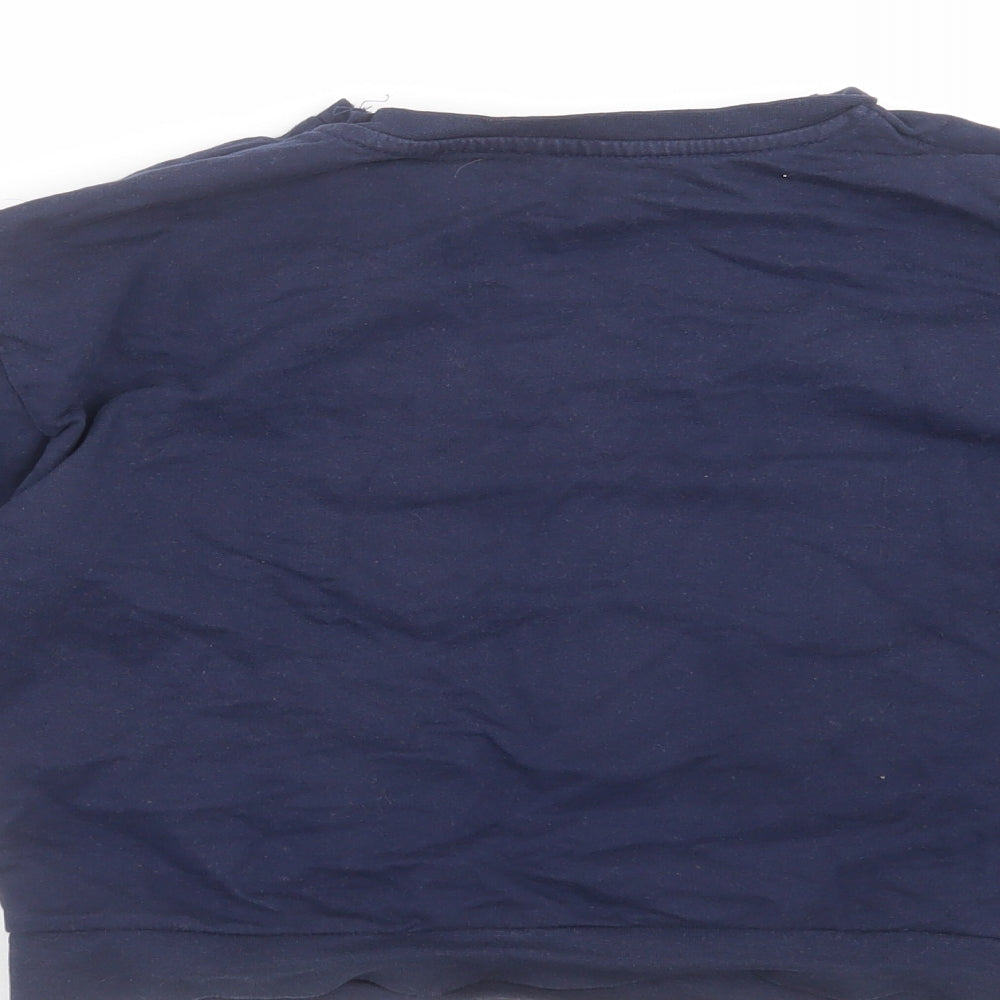 M&Co Girls Blue   Pullover Sweatshirt Size 6-7 Years  - unicorn