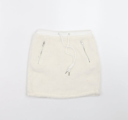 SheIn Womens Ivory   Mini Skirt Size XS