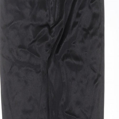 Miss Selfridge Womens Black   Trousers  Size 8 L27 in - Wet look