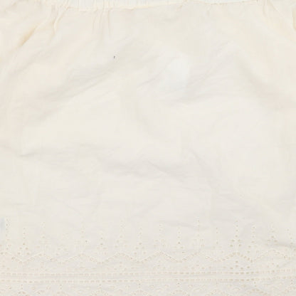 Womens UK Size 8 H&M Ivory Basic Blouse