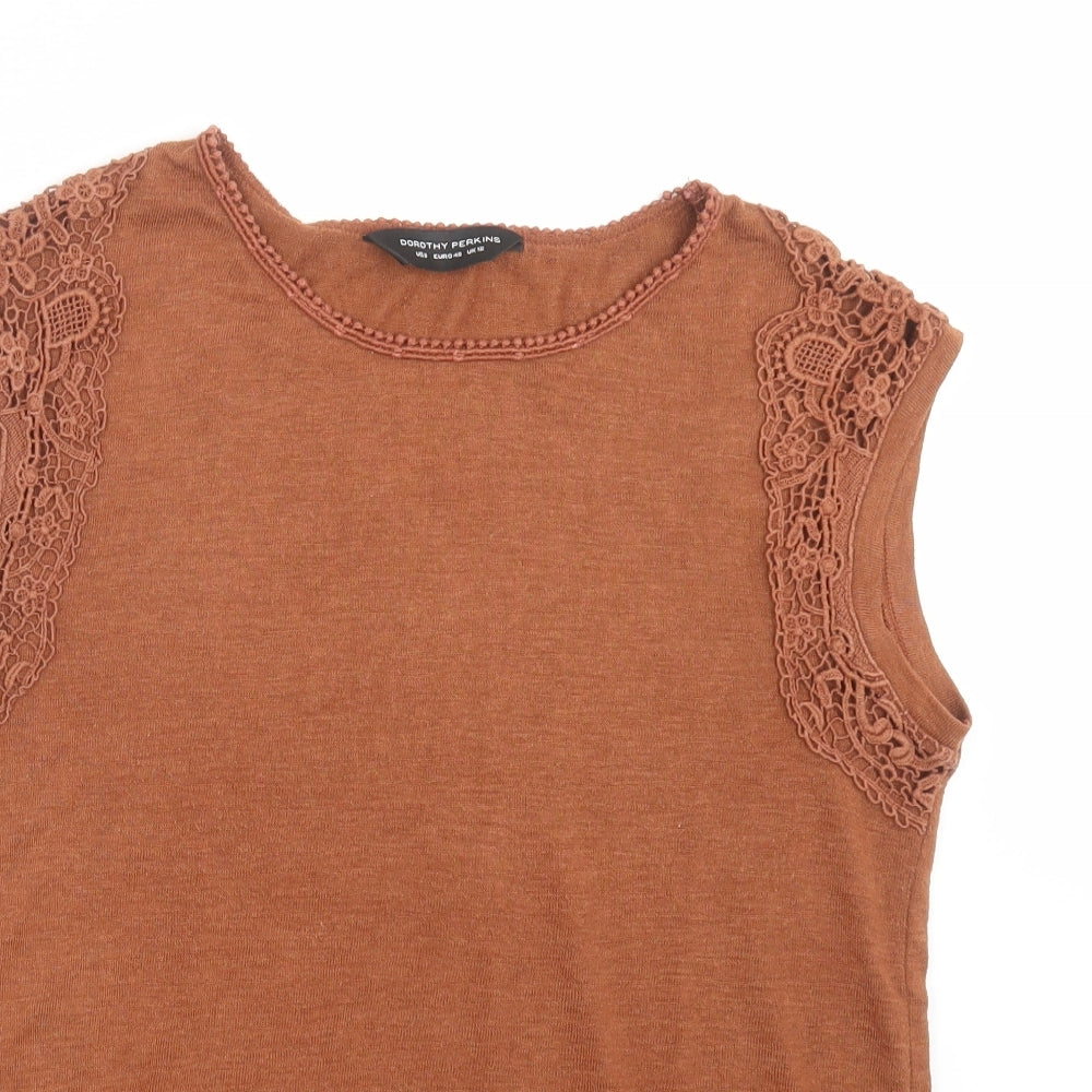 Womens UK Size 12 Dorothy Perkins Brown Pullover Jumper