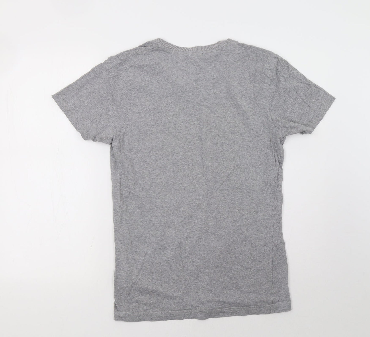 Womens UK Size M earth positive Grey Basic T-Shirt