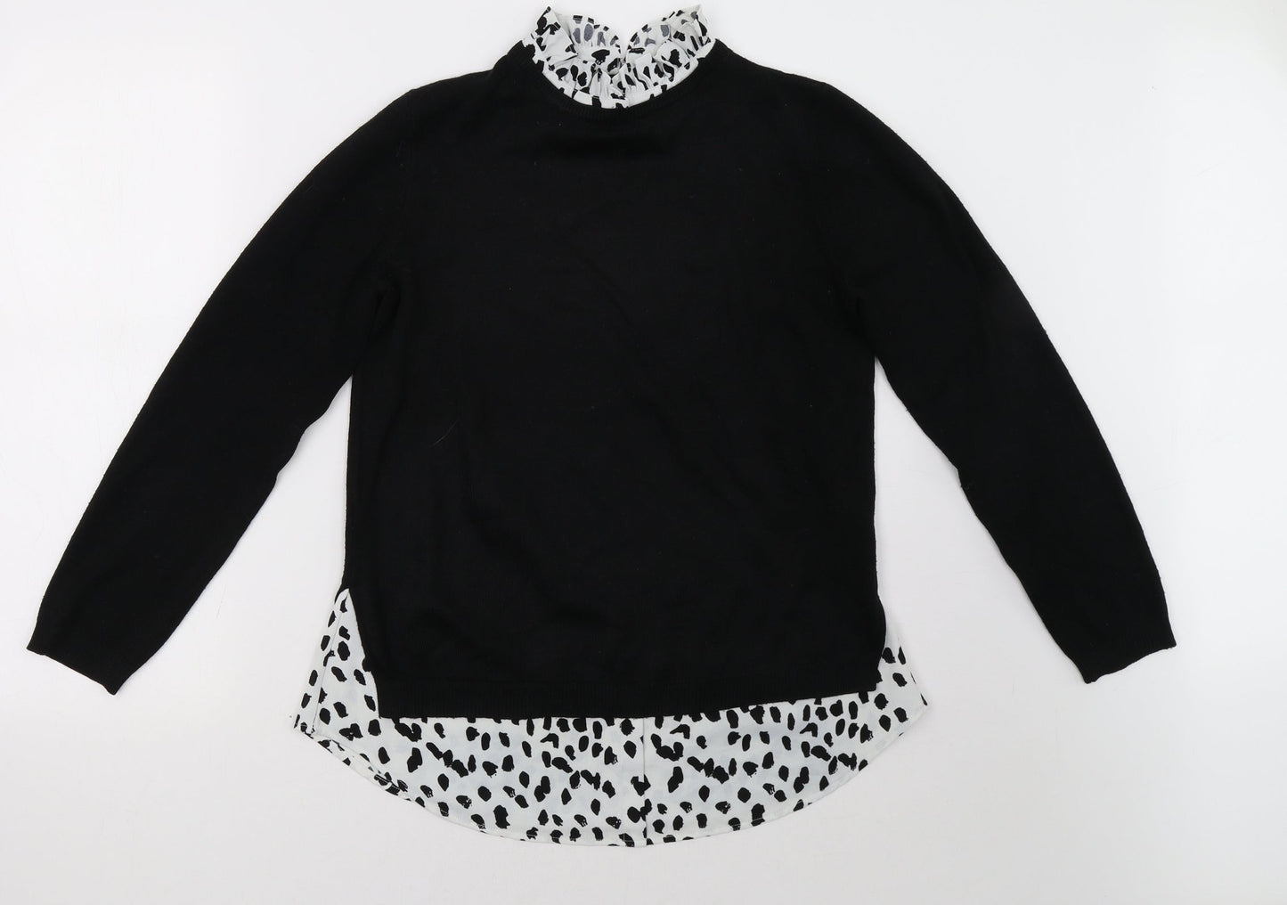 Matalan Womens Black   Pullover Sweatshirt Size 10