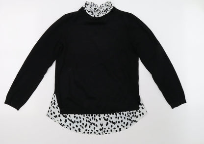 Matalan Womens Black   Pullover Sweatshirt Size 10