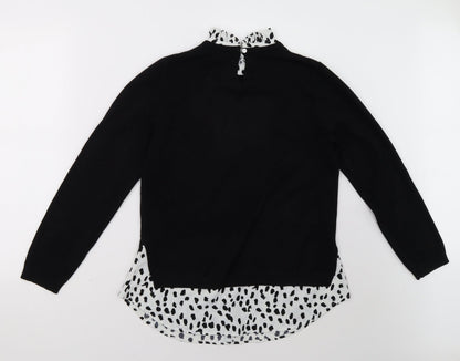 Matalan Womens Black   Pullover Sweatshirt Size 10