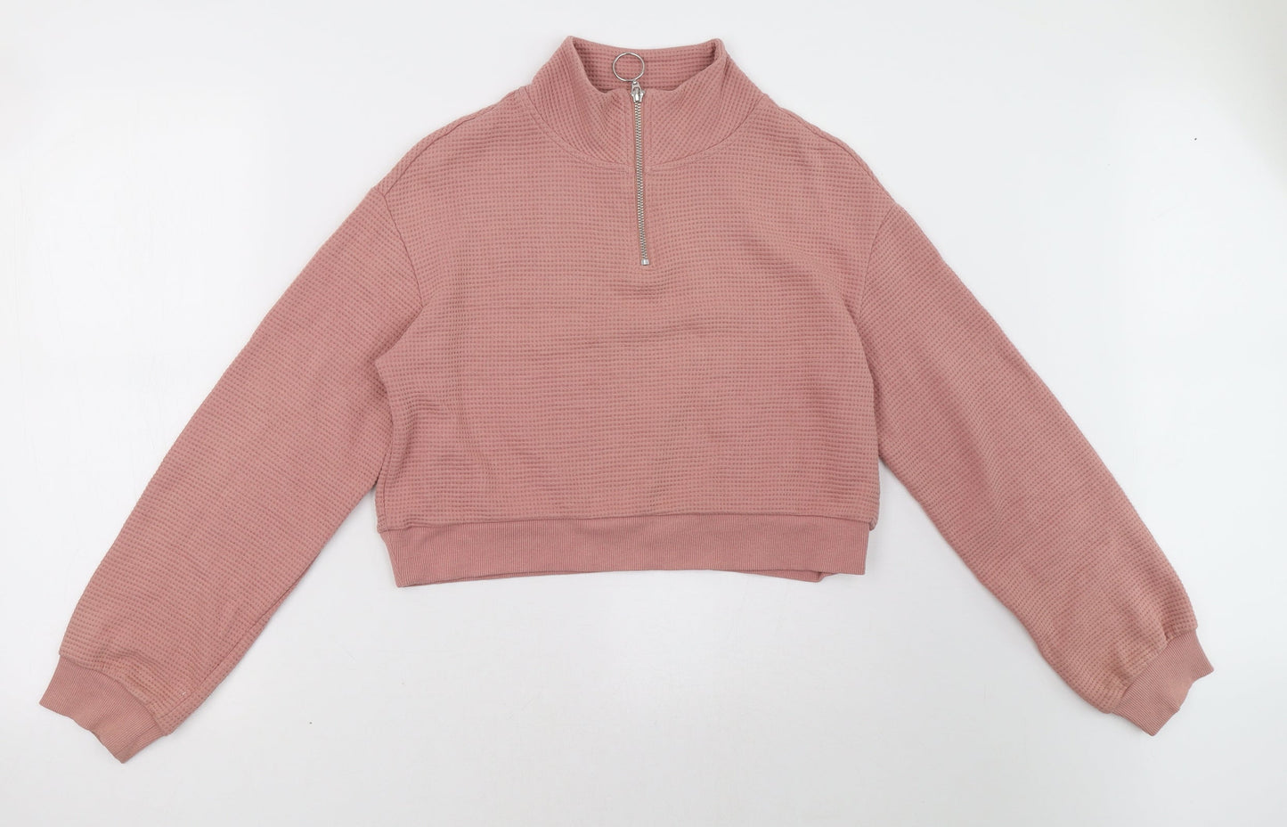 H&M Womens Pink   Pullover Sweatshirt Size XS