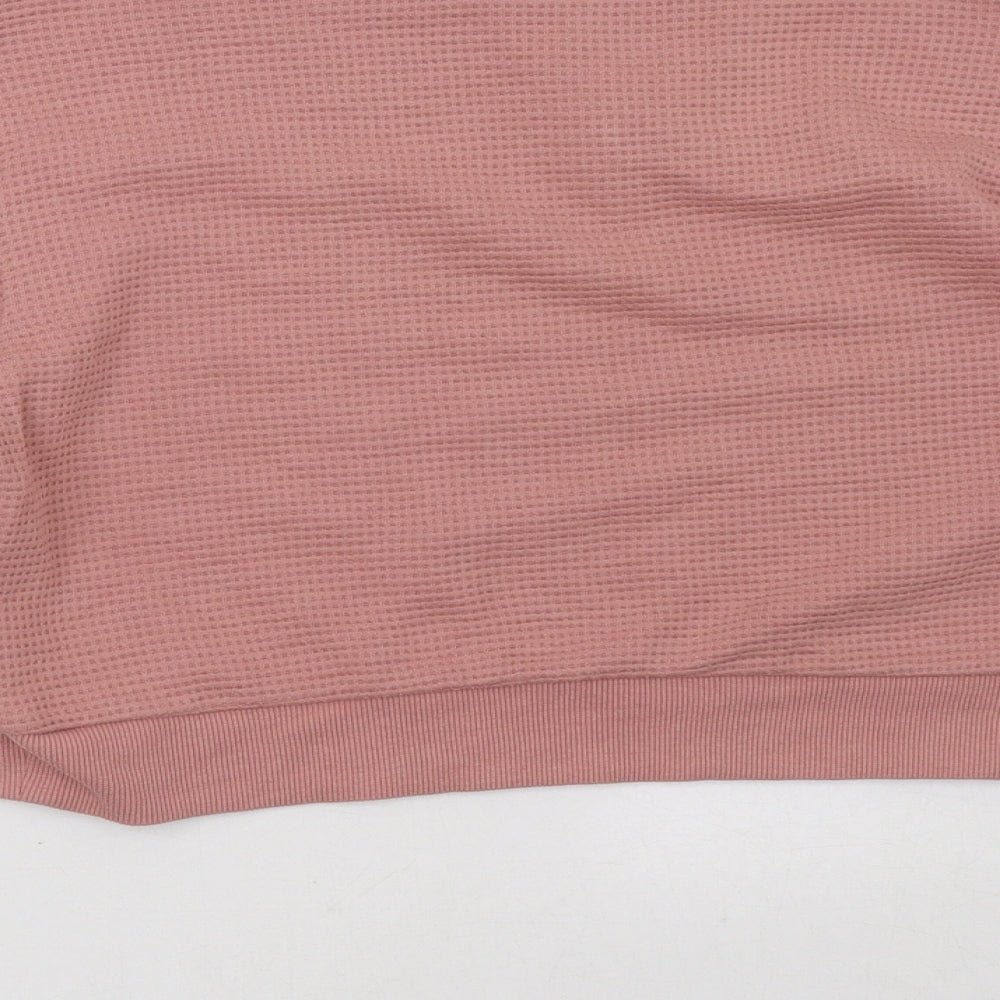 H&M Womens Pink   Pullover Sweatshirt Size XS