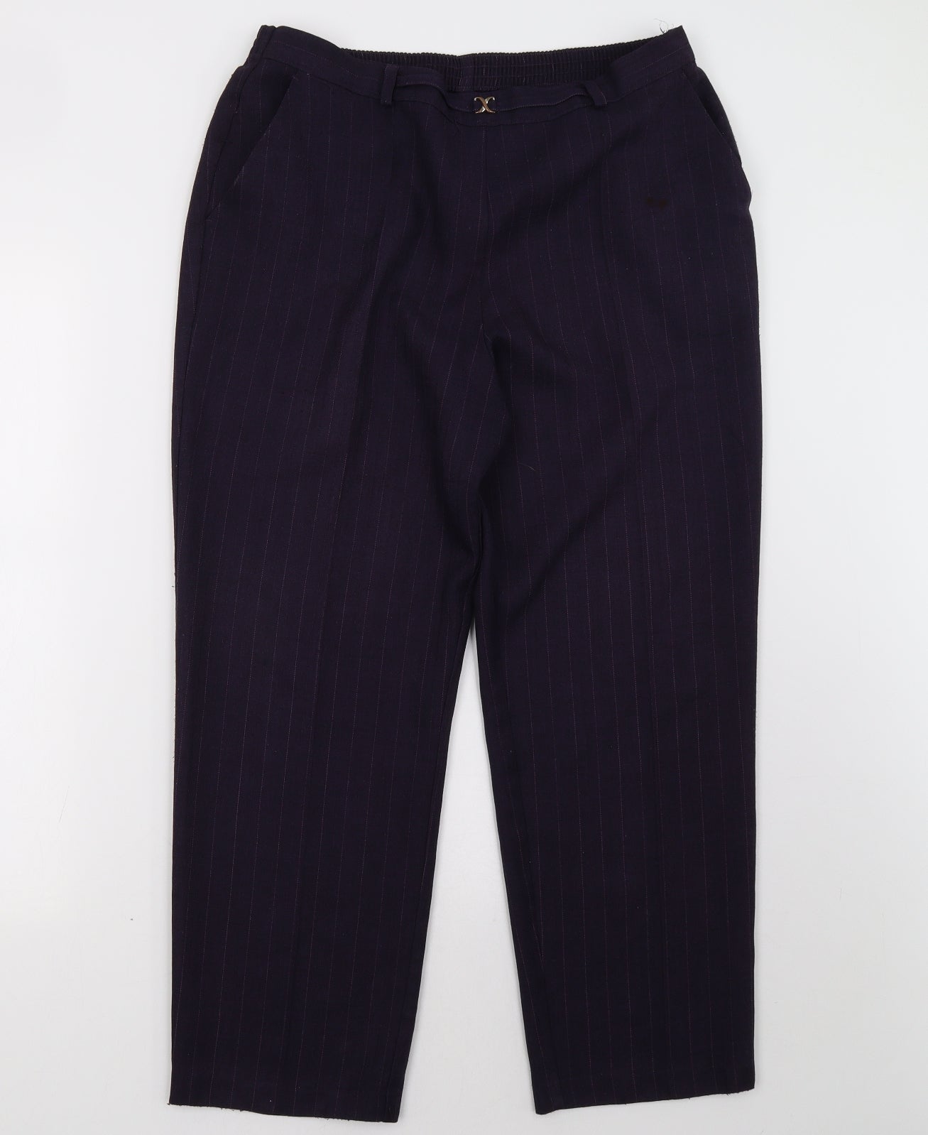 Womens UK Size 16 Marks and Spencer Regular Fit  Purple Trousers