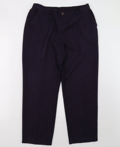 Womens UK Size 16 Marks and Spencer Regular Fit  Purple Trousers