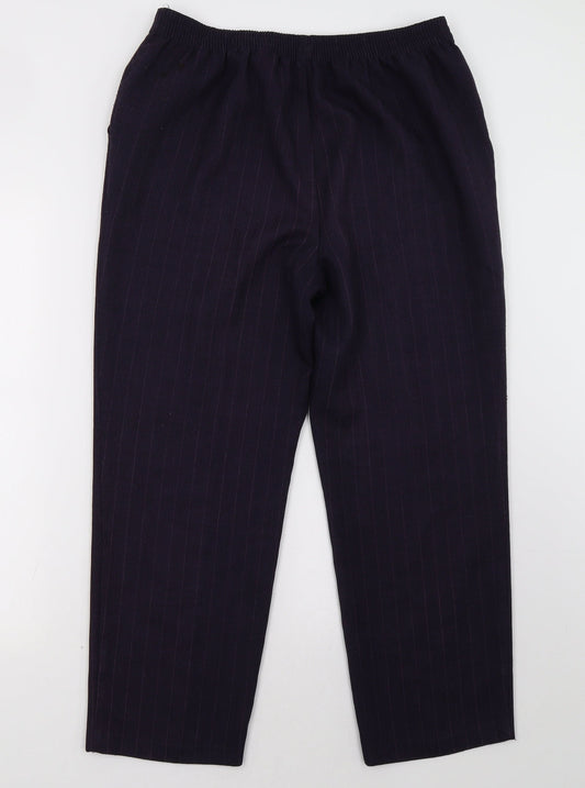 Womens UK Size 16 Marks and Spencer Regular Fit  Purple Trousers