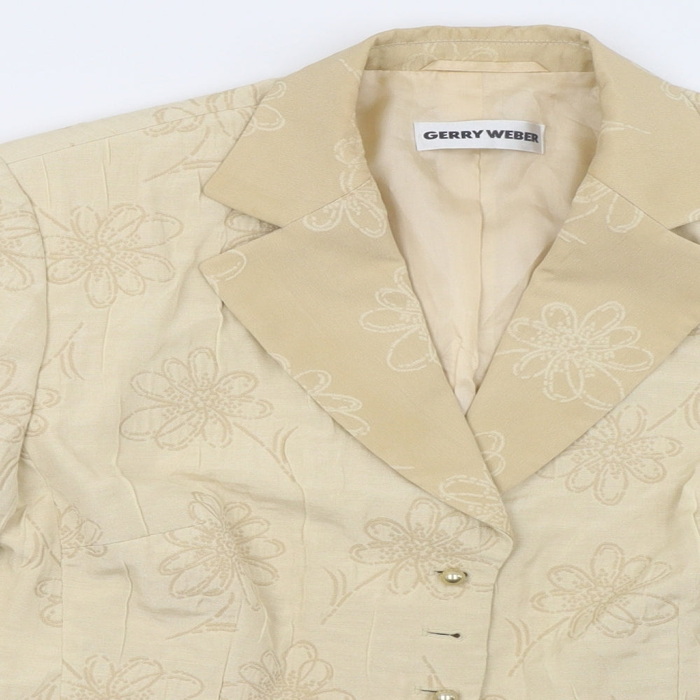 Gerry Weber Womens Beige   Jacket Blazer Size 16