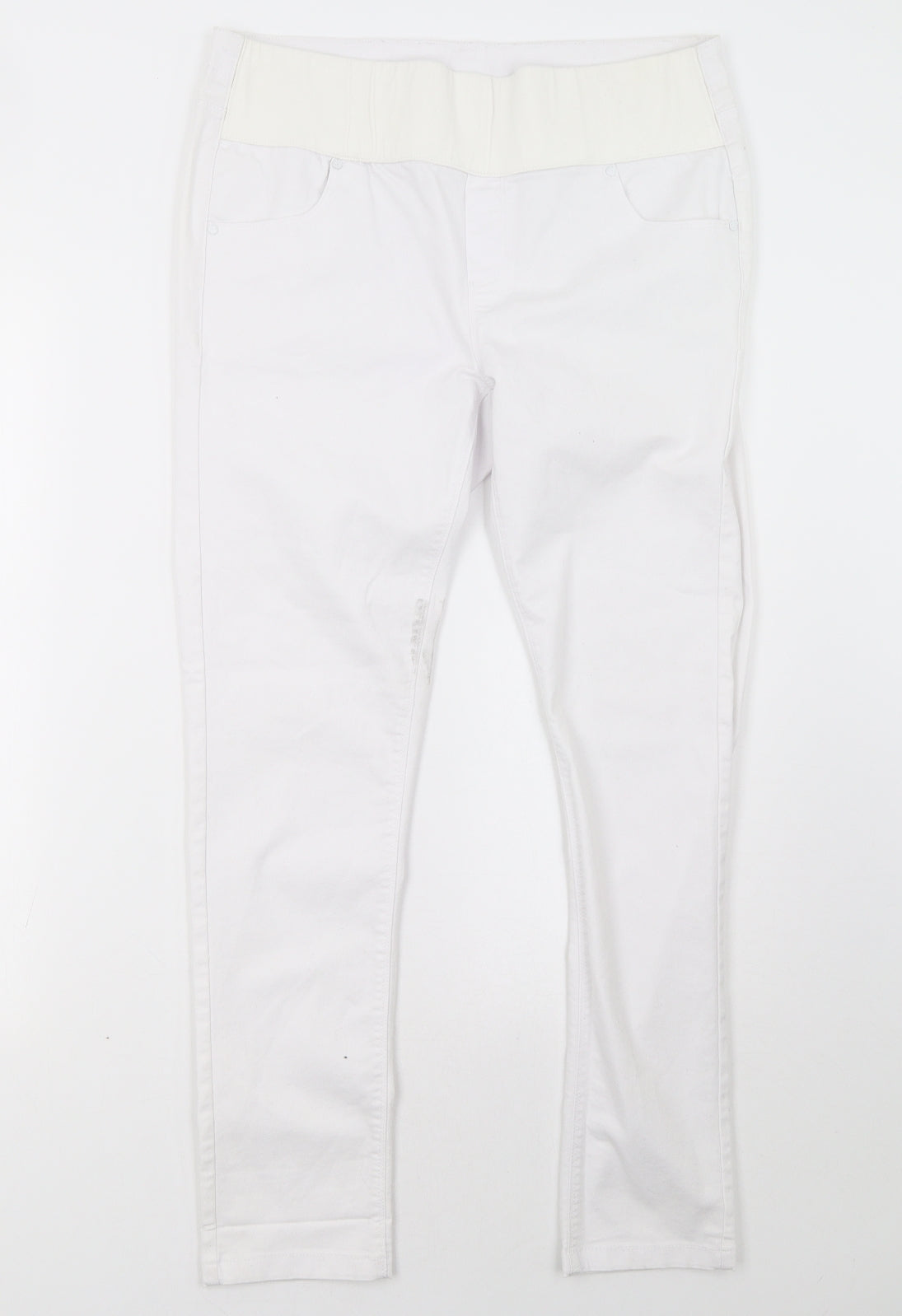 Peacocks Womens White   Straight Jeans Size 12 L30 in