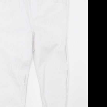 Peacocks Womens White   Straight Jeans Size 12 L30 in