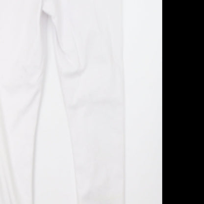 Peacocks Womens White   Straight Jeans Size 12 L30 in