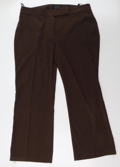 Womens UK Size 20 evie Regular Fit  Brown Trousers