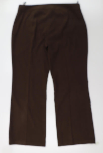 Womens UK Size 20 evie Regular Fit  Brown Trousers