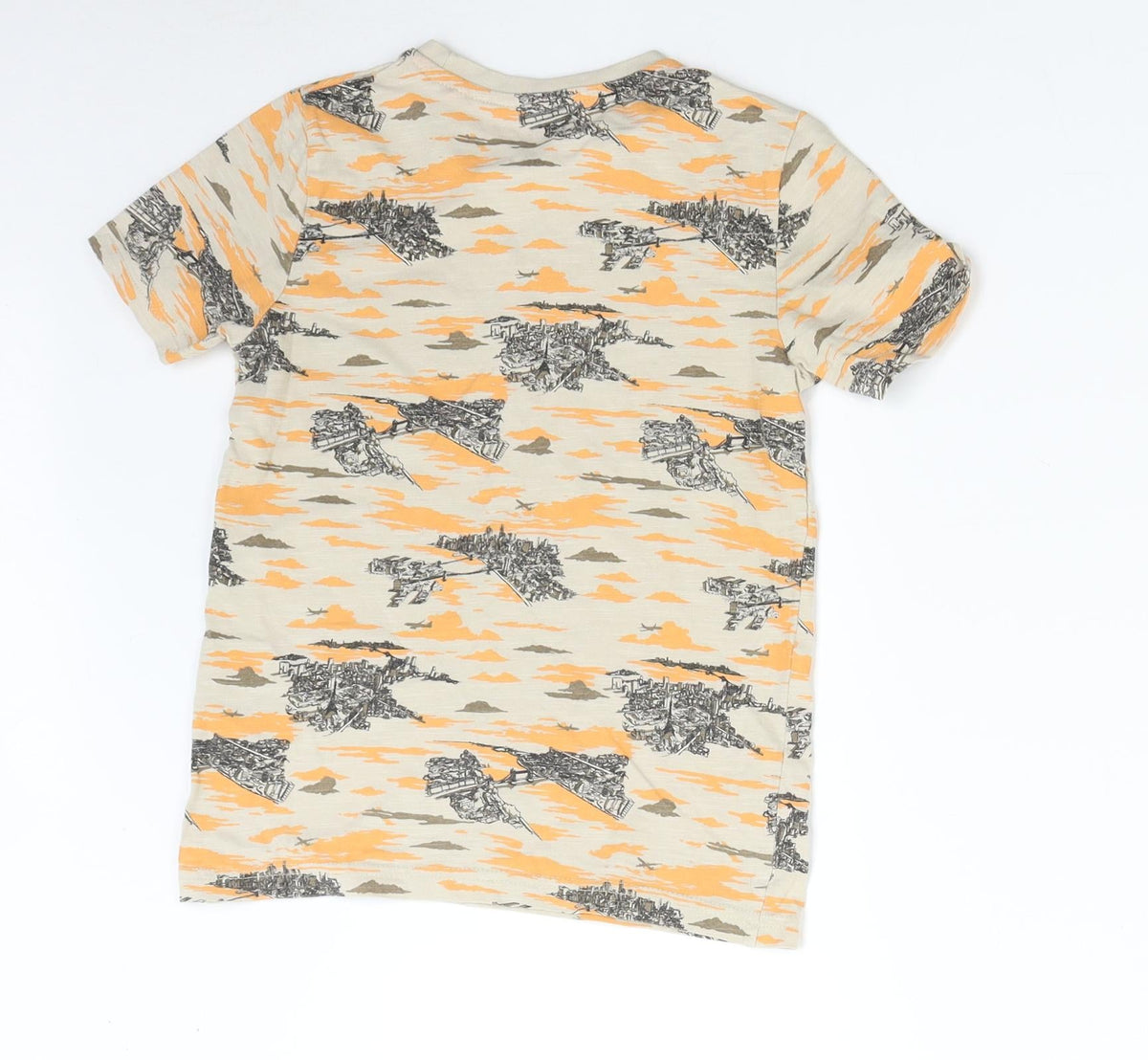Back view of TU boys’ multicoloured basic t-shirt, size 7, years