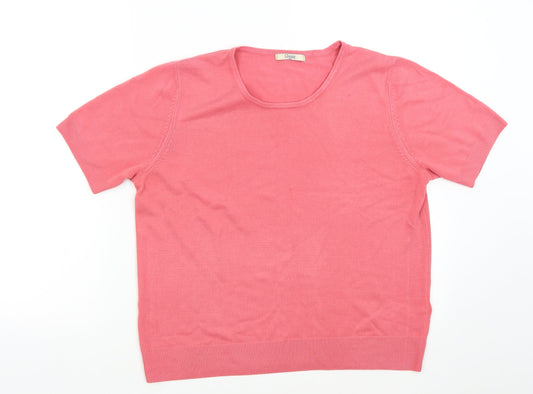 Womens UK Size 16 M&S Pink Pullover Jumper