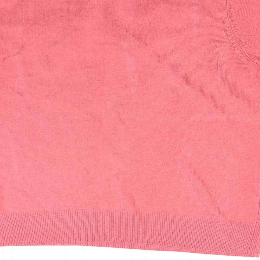 Womens UK Size 16 M&S Pink Pullover Jumper